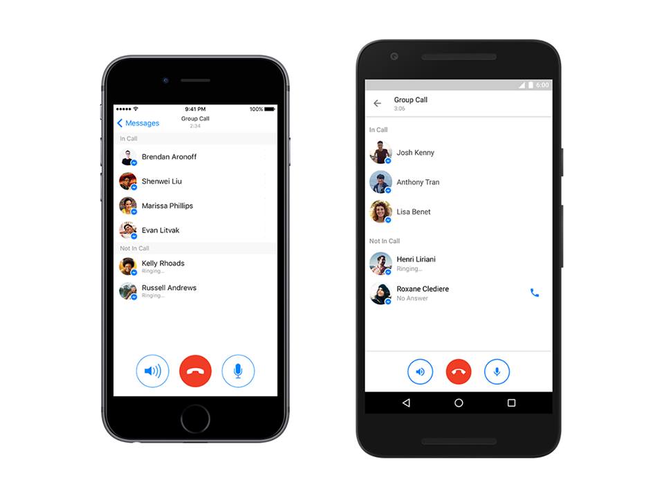 Ahora puedes hacer llamadas de voz grupales en Facebook Messenger. 