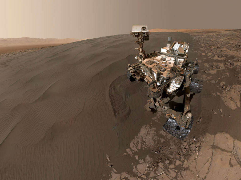 'Selfie' del Curiosity Mars rover de la NASA en Marte. 