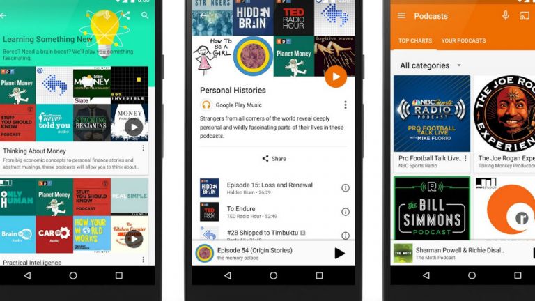 Google Play Music le da la bienvenida a los podcasts