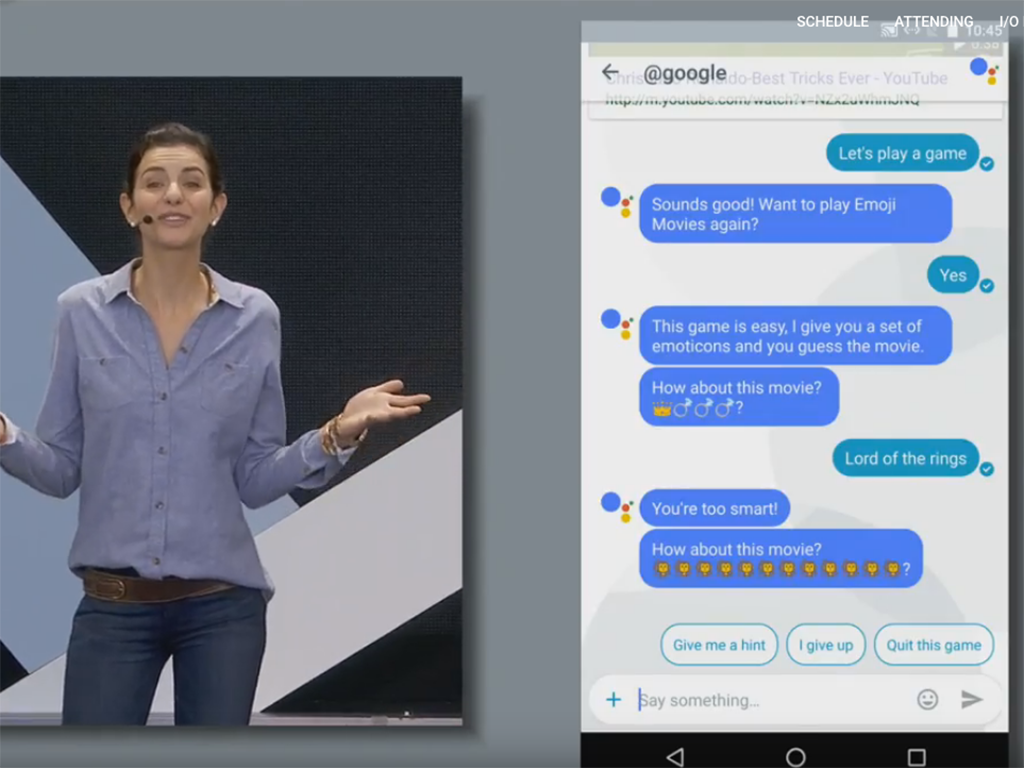 Así se ve Allo, la nueva app de mensajería de Google. 