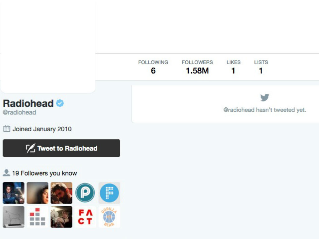 radiohead twitter