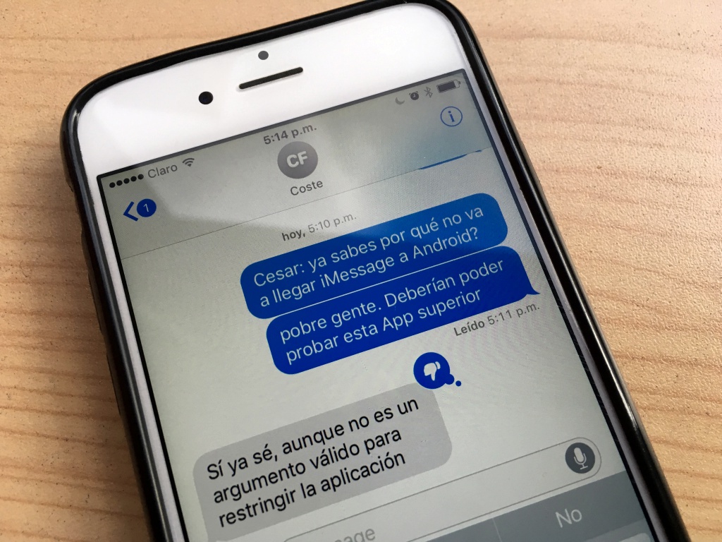 iMessage no llegará a Android.