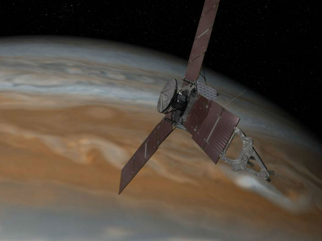 Juno salió de la Tierra hace cinco años. 