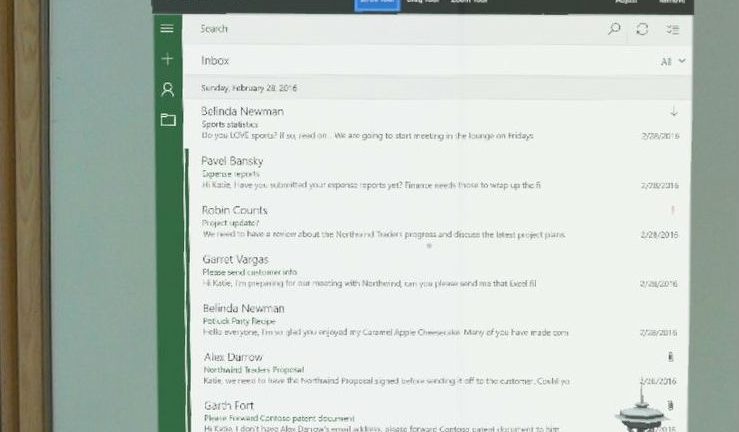 Outlook para Hololens