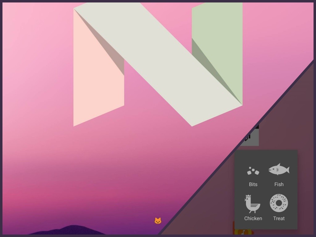 El easter egg de Android 7.0 Nougat te permite jugar Neko Atsume: Kitty Collector.