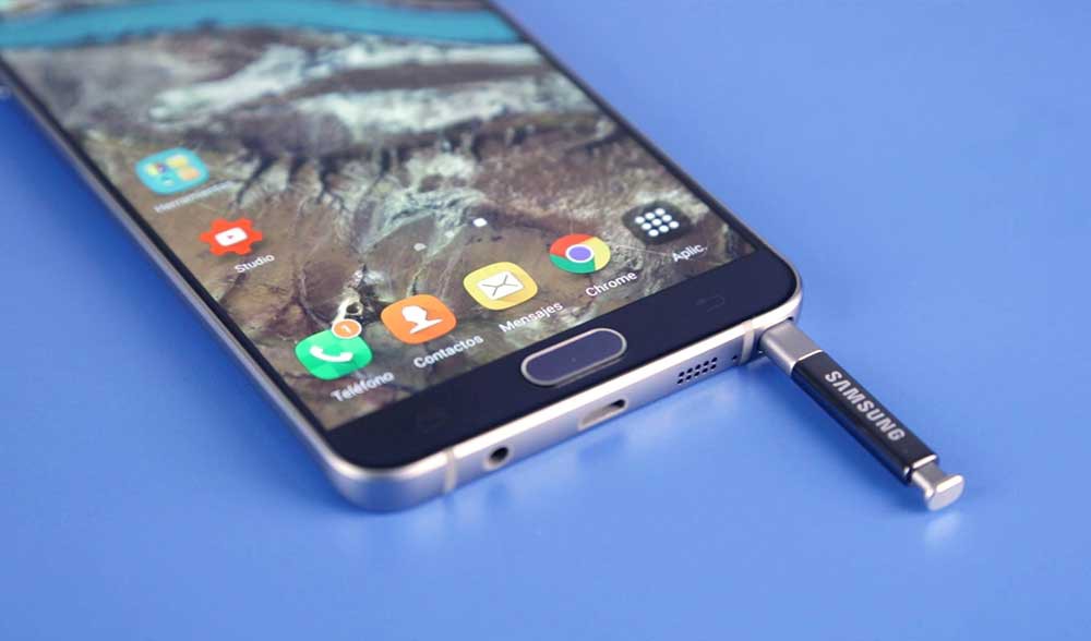 El Galaxy Note 5 presentó un S Pen más ergonómico y sensible a la presión. 