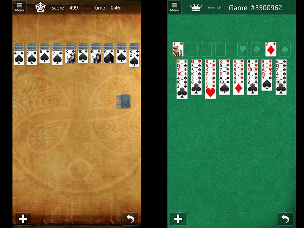 Revive la nostalgia con Solitaire Collection en tu Android o iPhone. 