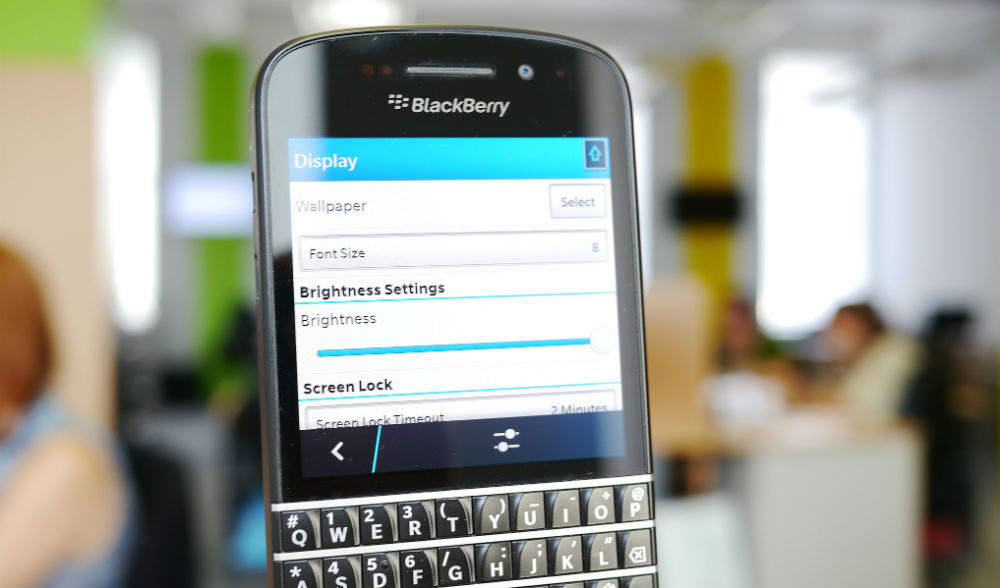 Actualmente BlackBerry tiene un peso de 0,1% en el mercado de teléfonos inteligentes. 