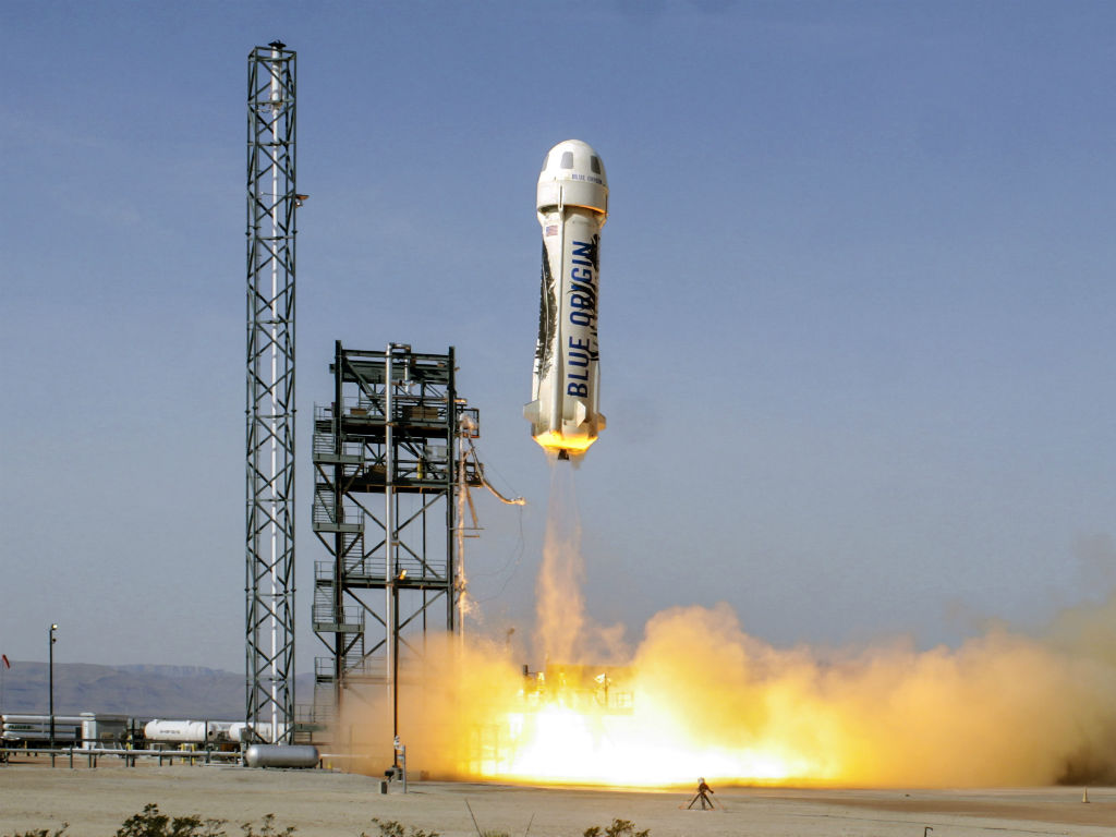 Blue Origin es la compañía aeroespacial de Jeff Bezos. 