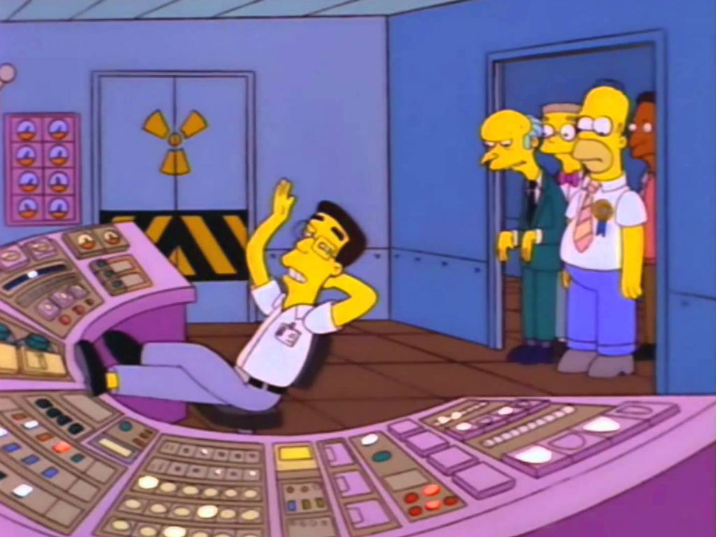 Frank Grimes murió y ahora vuelve para vengarse de Homero. 