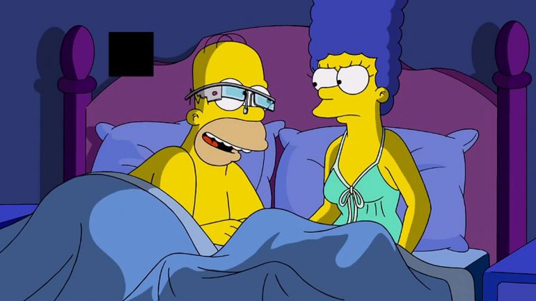 Los Simpson hicieron una parodia de los lentes de AR de Google. 