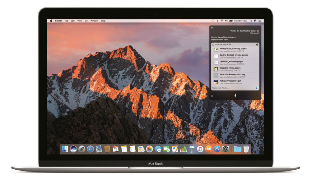 Siri es una de las principales novedades de mac OS Sierra. 