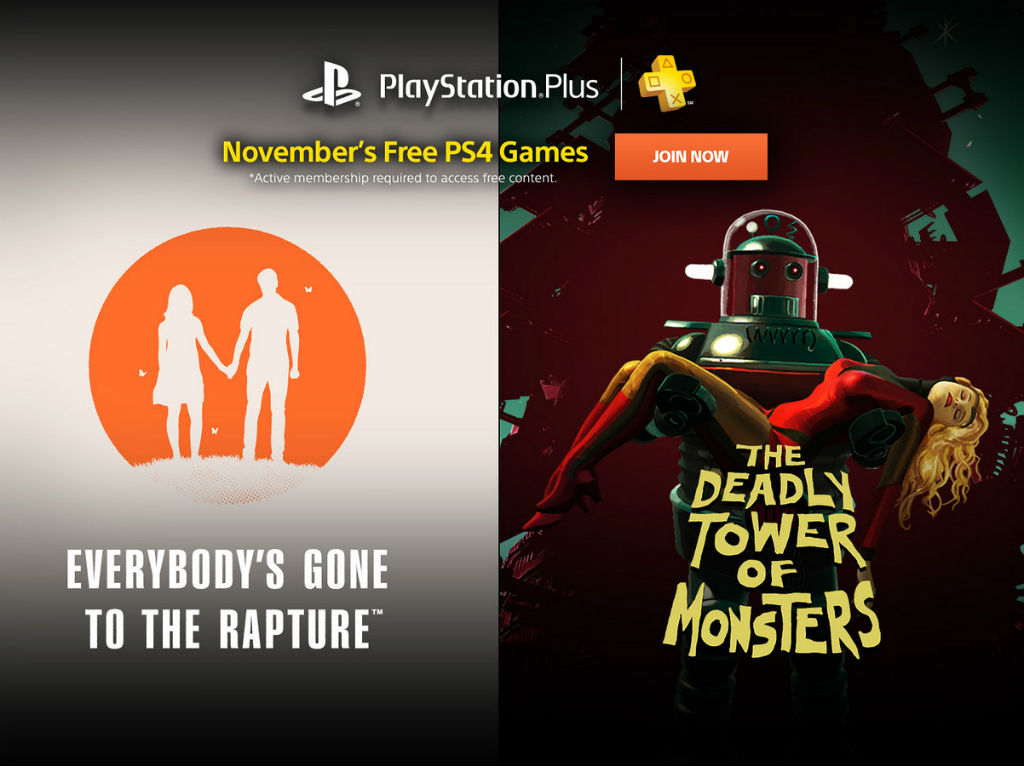 Juegos gratis de PSN Plus para PS4, PS3 y PSVita en noviembre de