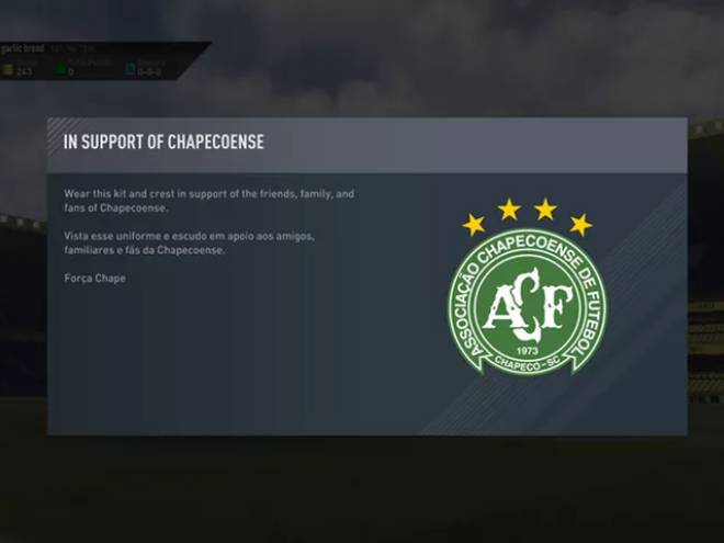 Un gesto de EA por la lamentable tragedia.