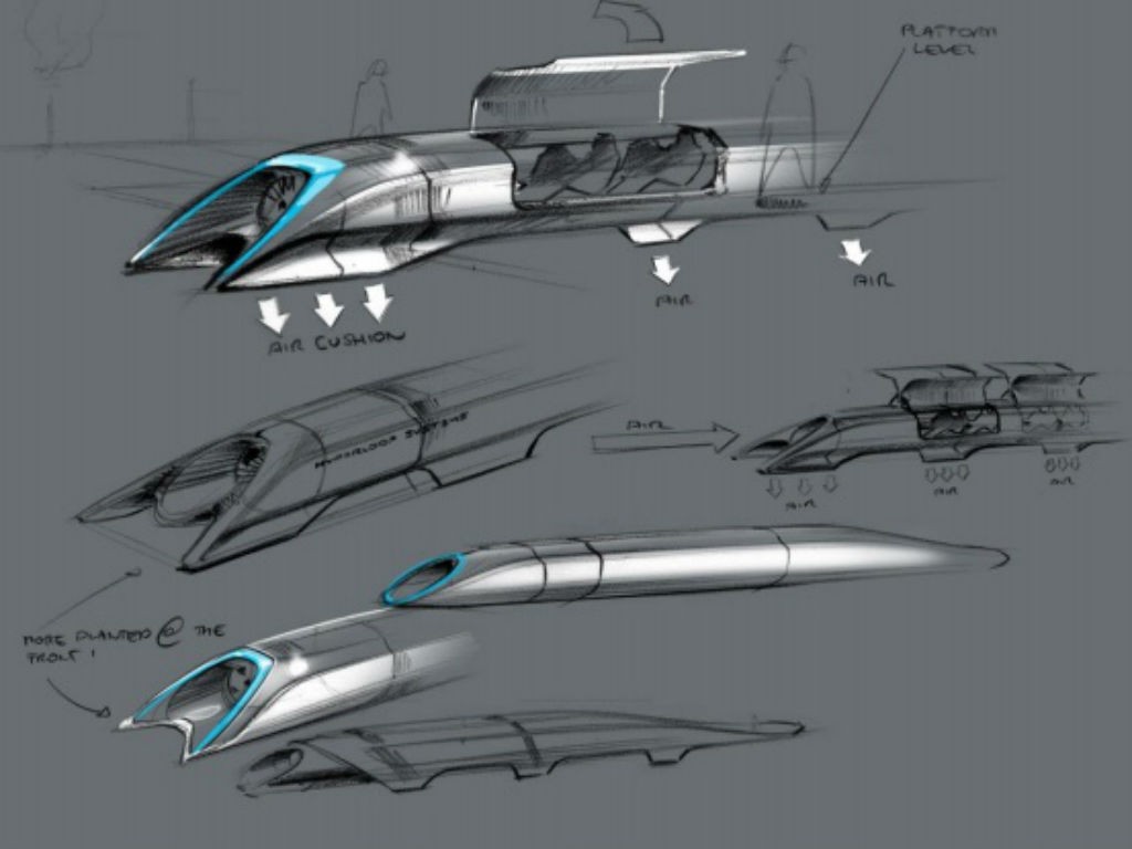 Así propuso Musk el Hyperloop. 
