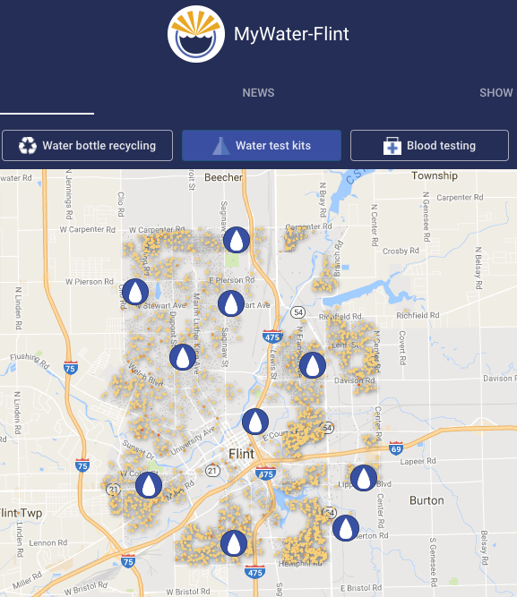 Mywater-Flint busca reducir el problema de la crisis de agua con herramientas informativas y bases de datos.