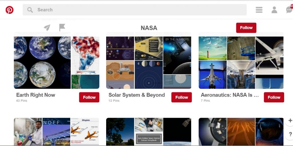 pinterest nasa