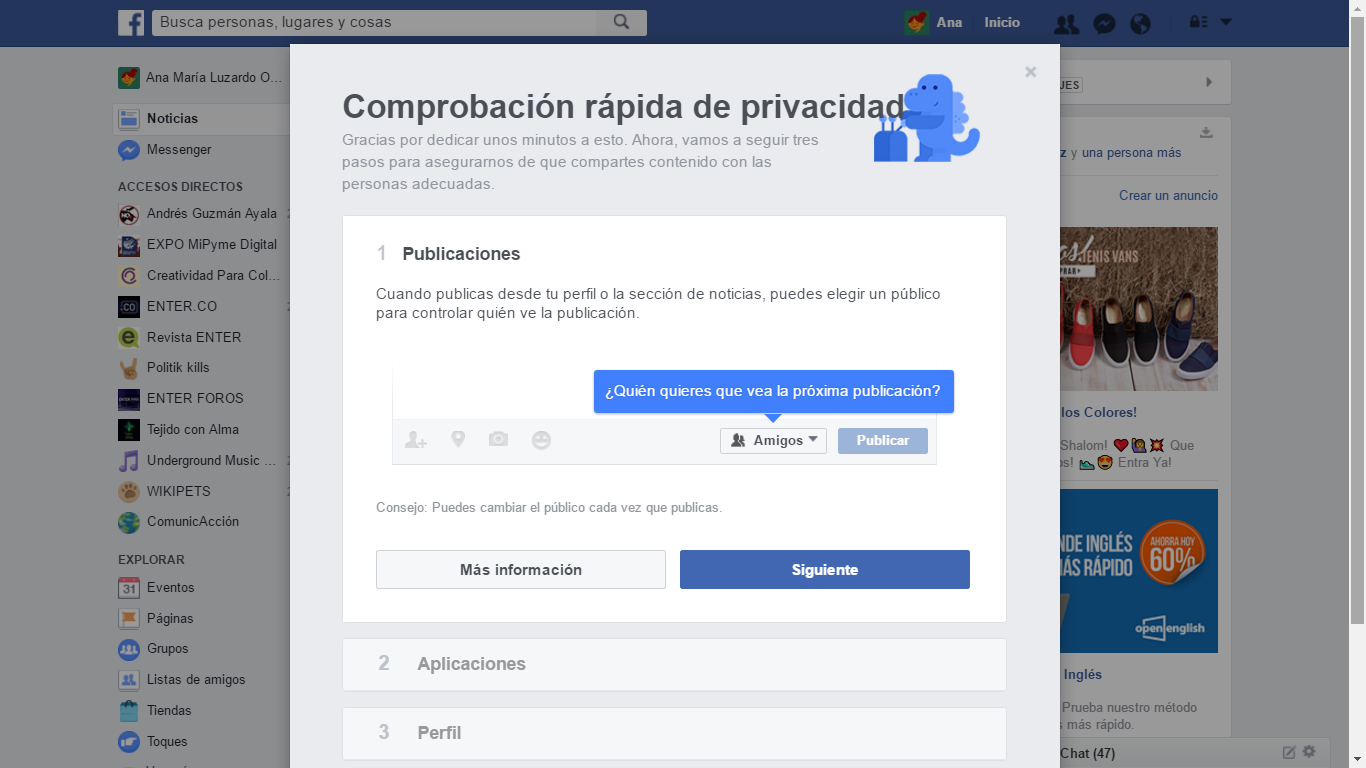 Comprobación rápida de privacidad