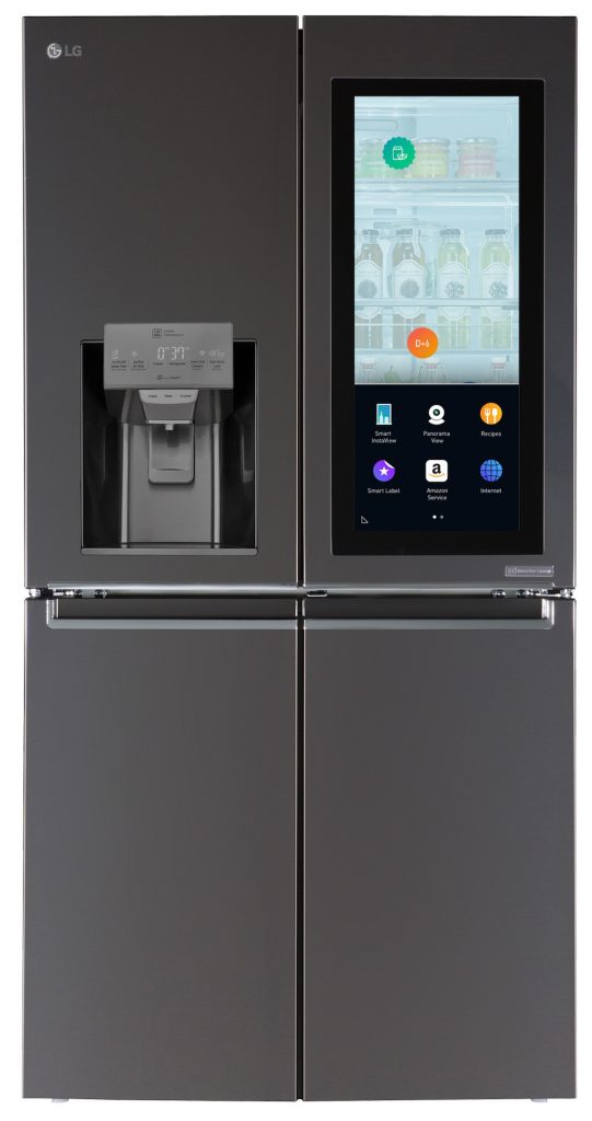 La Smart Instaview Refrigerator viene con el asistente Amazon Alexa. 