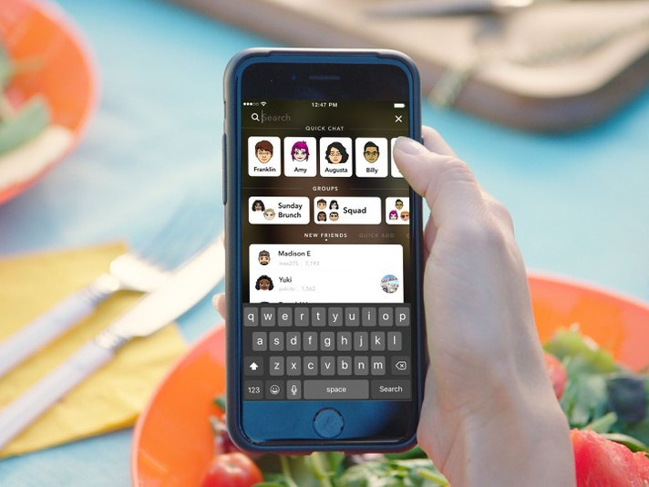 Snapchat facilita la interacción con tus amigos con la nueva actualización. 