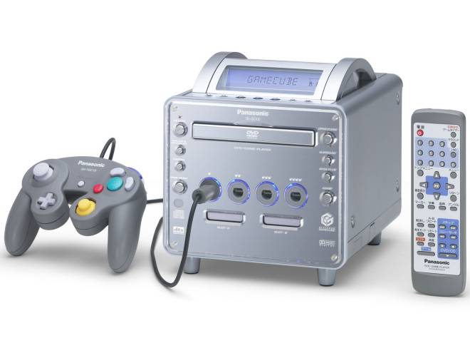 Una alianza de Nintendo y Panasonic. Era un Gamecube con la capacidad de reproducir MP3, DVD y CD.