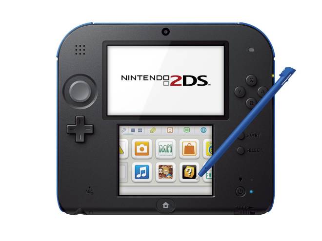 Una versión más barata del 3DS, que no incluye los gráficos 3D y no puede doblarse, pero reproduce todos los juegos del 3DS. 