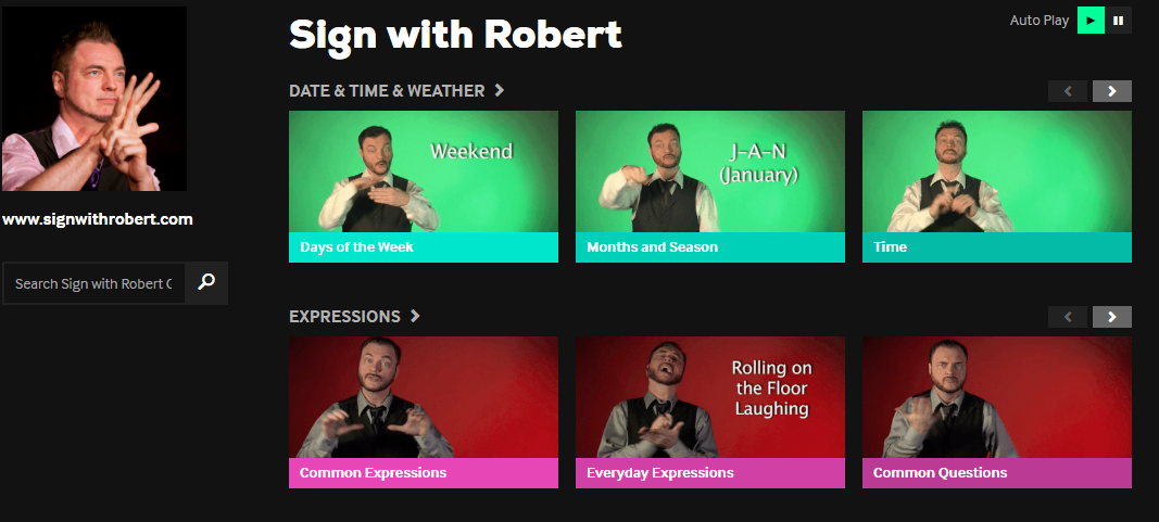 En todas las búsquedas habituales aparecerá 'Sign with Robert'