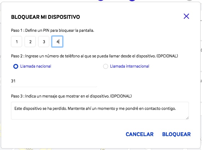 Puedes bloquear remotamente tu Samsung. 