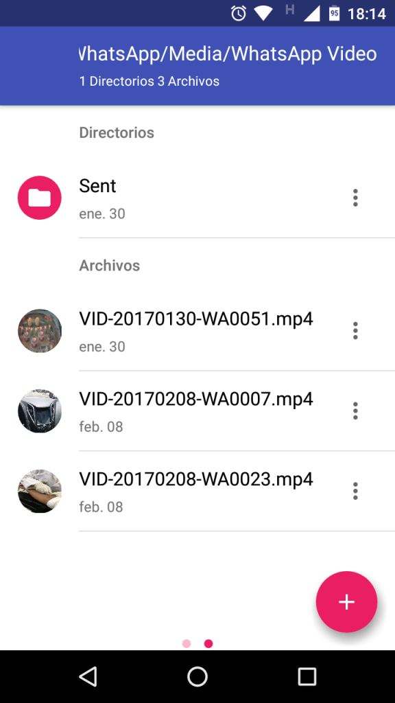 Los videos que recibes y mandas permanecen en la carpeta de WhatsApp Video.