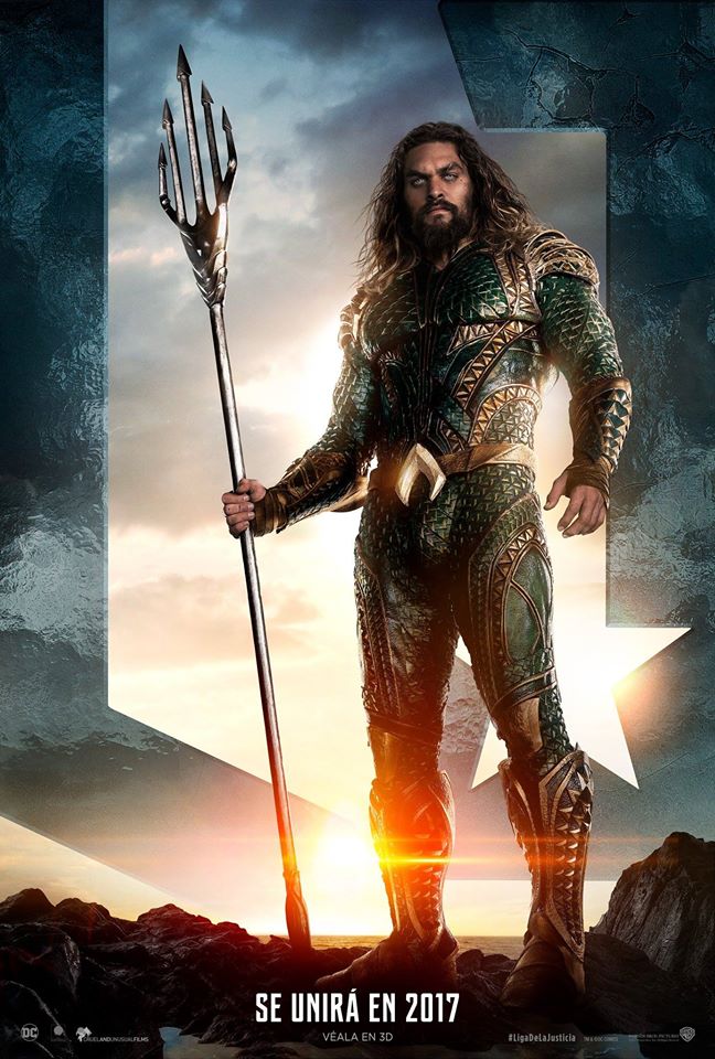 Este poster de Aquaman fue revelado antes del trailer.
