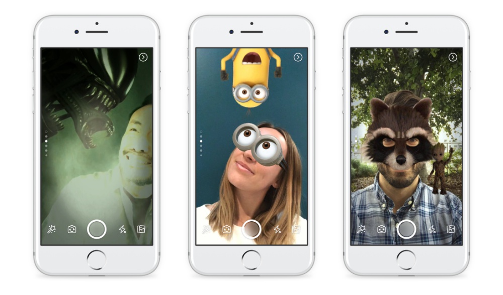 La cámara de Facebook ahora con filtros de tus personajes favoritos. 