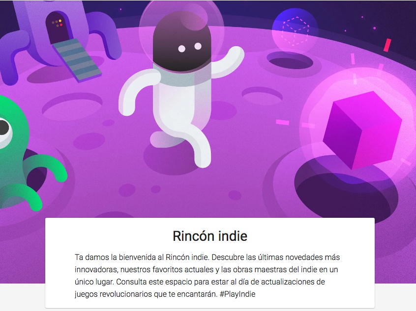 Descubre todos los juegos independientes en el Rincón Indie. 