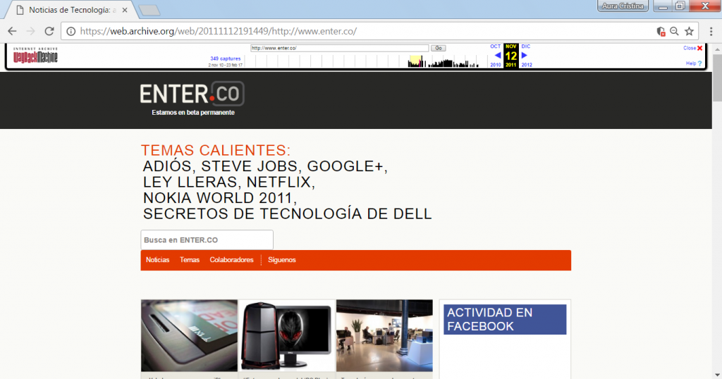 Una mirada a ENTER.CO en el 2010