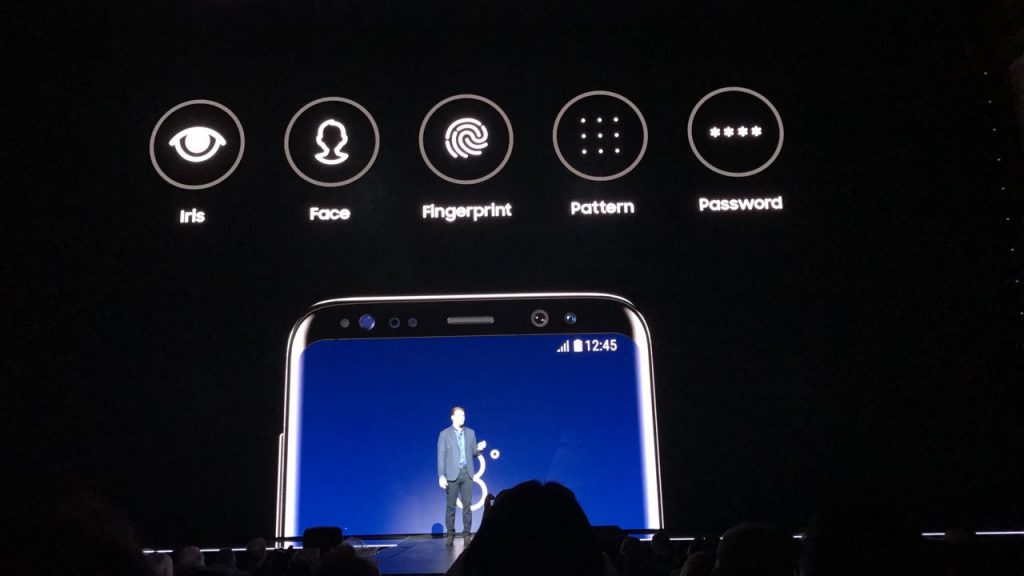 Los Galaxy S8 vienen con varias opciones de autenticación. 