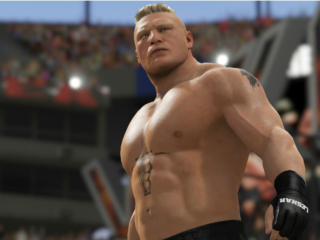 Brock Lesnar es uno de los luchadores insignias de 'WWE 2K17'.