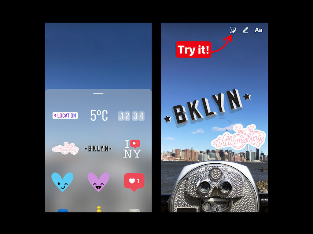 Ahora podrás poner stickers de acuerdo con tu ubicación en Instagram Stories. 