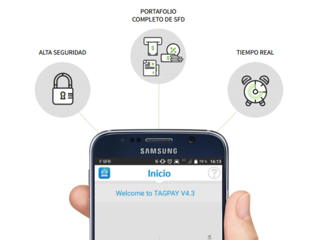 La tecnología de TagPay permite hacer pagos desde cualquier celular. 