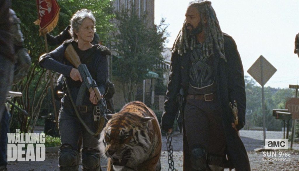 Carol y Ezequiel en  'The Walking Dead'