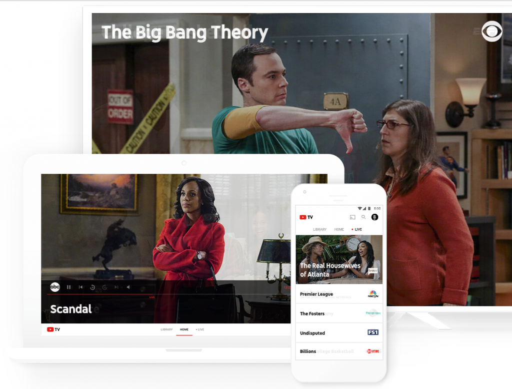 Captura de Pantalla Youtube TV.