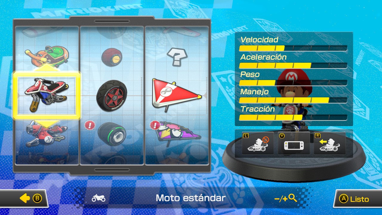 Aprende a escoger tu vehículo en 'Mario Kart 8 Deluxe'