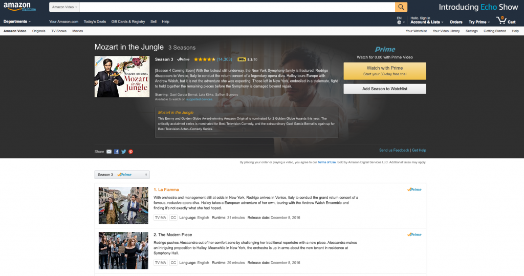 Probar amazon prime shop