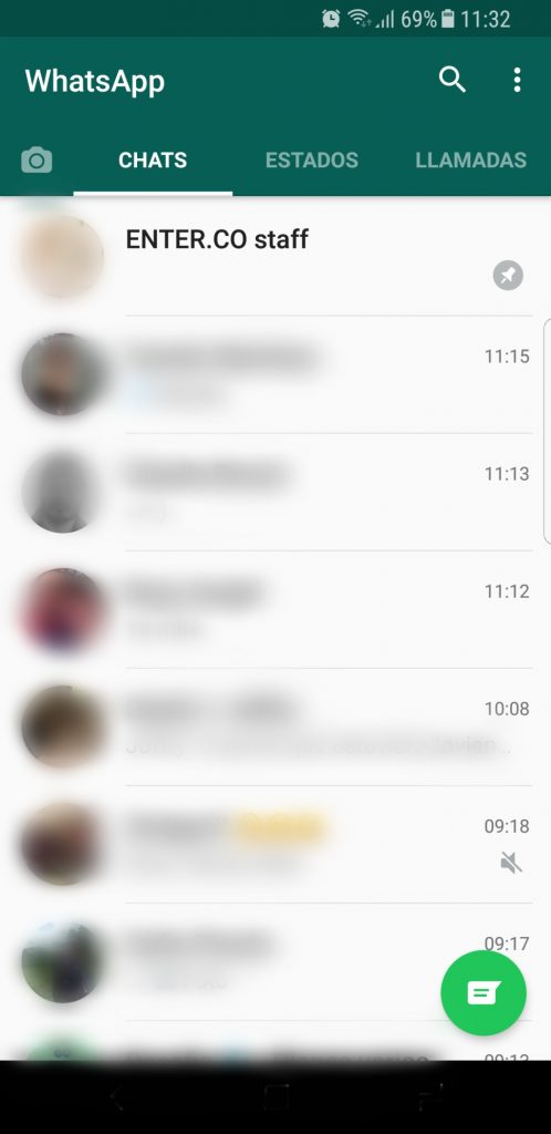 fijar chats en WhatsApp Beta para Android
