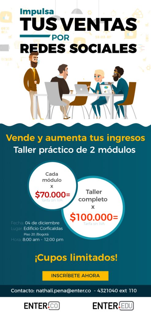 Taller impulsa tus ventas por redes sociales