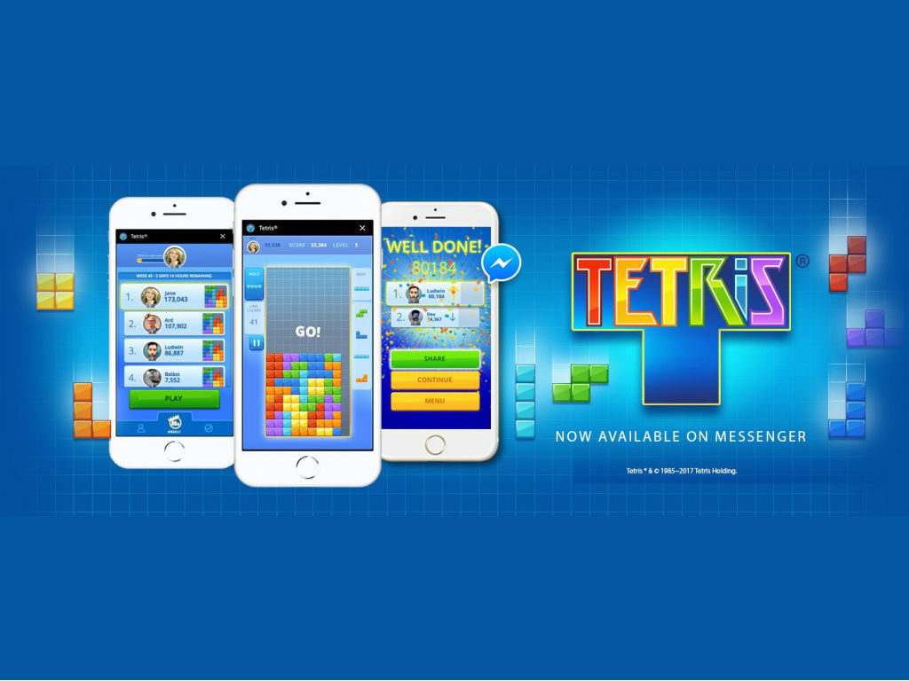 Tetris Instant Games messenger