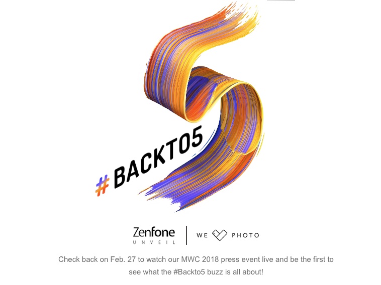 Invitacion Asus Zenfone 5 MWC 2018