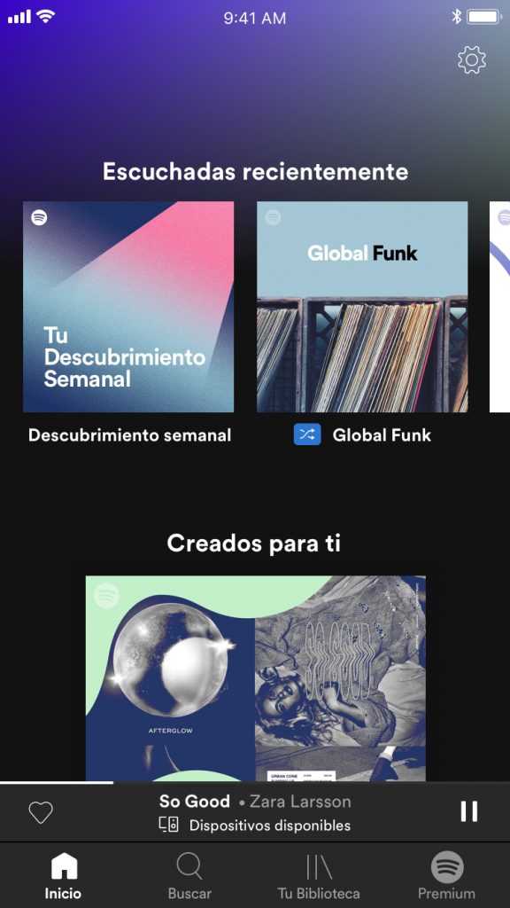 Listas de reproduccion Spotify