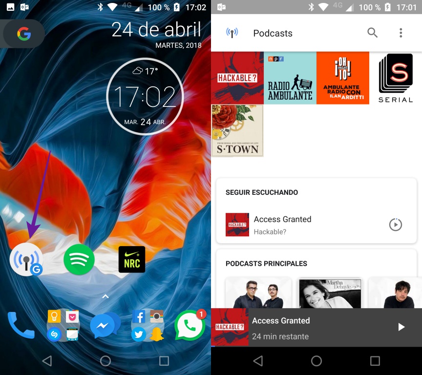 Podcasts para Android 1