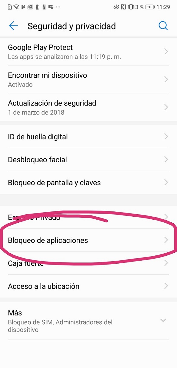 bloquear aplicaciones