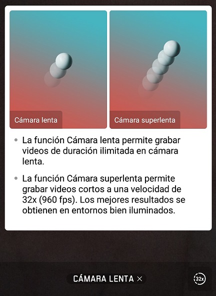 camara lenta huawei