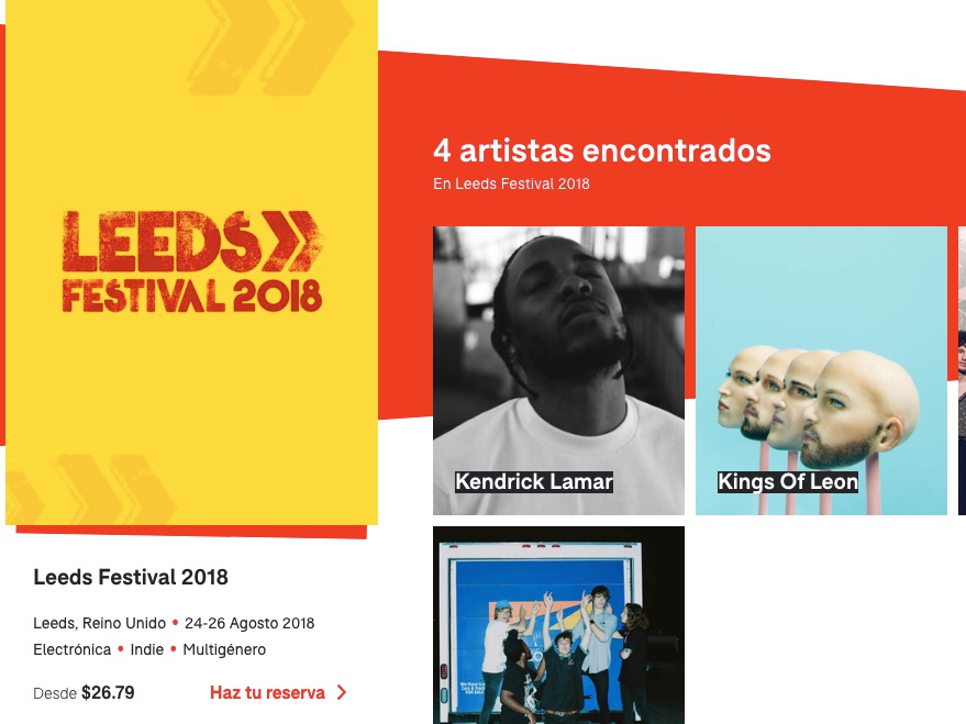 Festicket Spotify Festival Finder